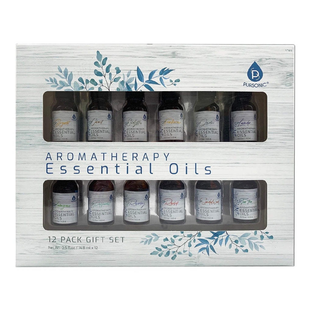 12 Pack of Aromatherapy Essential Oils - AuraLabs