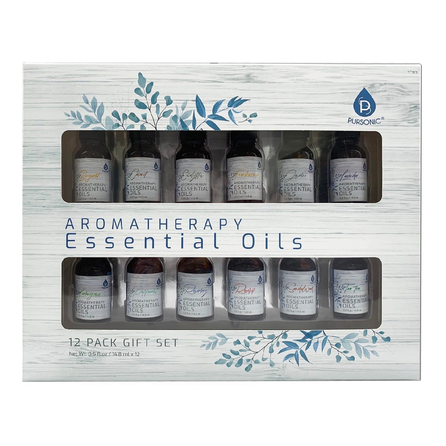 12 Pack of Aromatherapy Essential Oils - AuraLabs