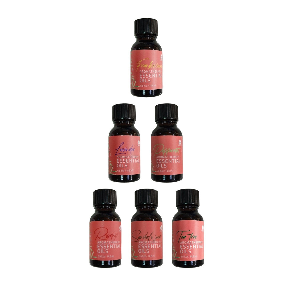 6 Pack of Aromatherapy Essential Oils - AuraLabs