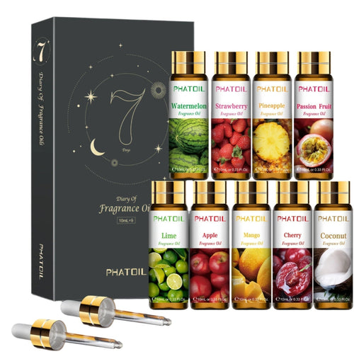 9pcs Fragrance Oil Set for Diffusers & Soap Making - AuraLabs