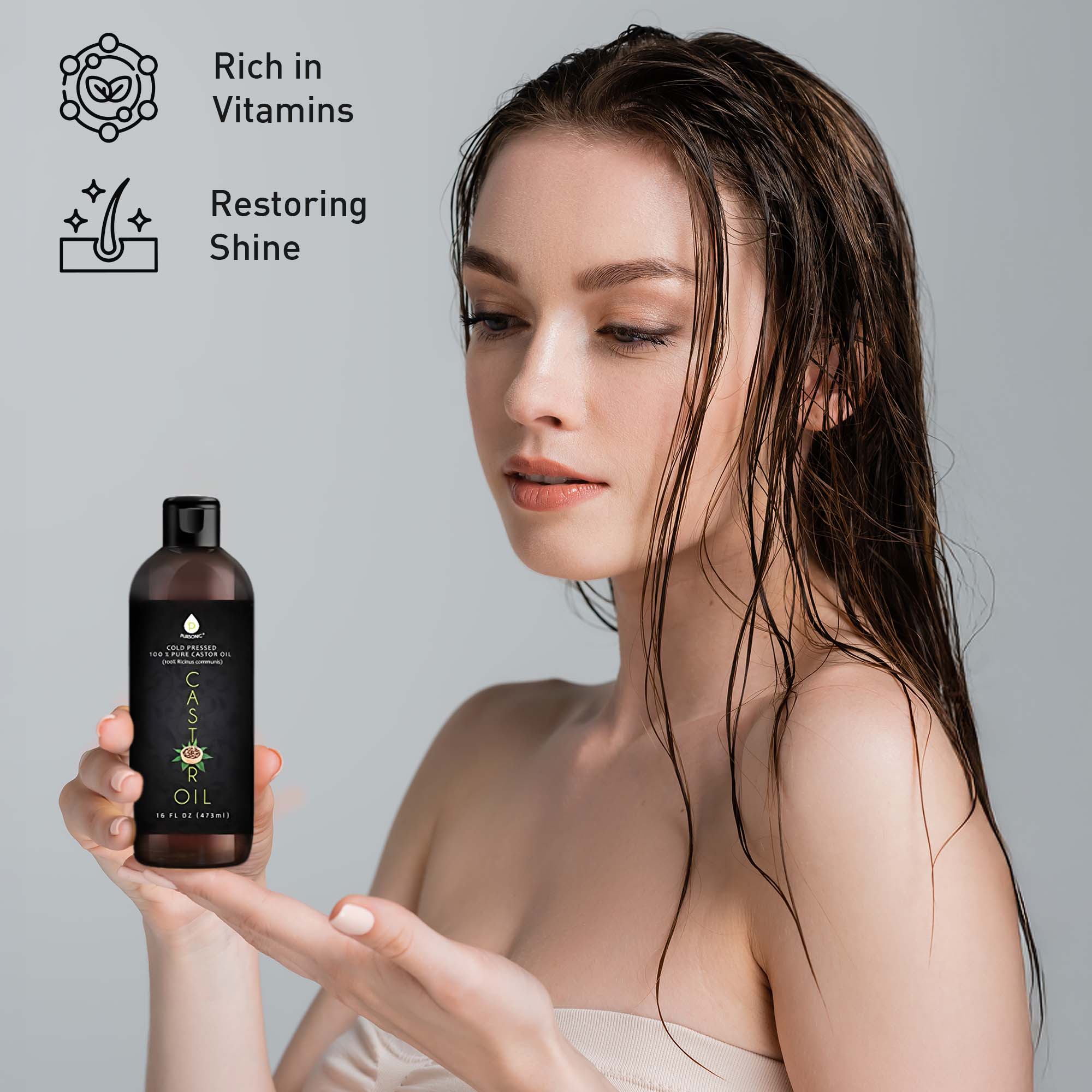 Pursonic Essential Oils & Skin Care Mega Bundle – 100% Pure Golden Jojoba Oil, Rosehip Oil, Sweet Almond Oil, Fractionated Coconut Oil, and Castor Oil - AuraLabs