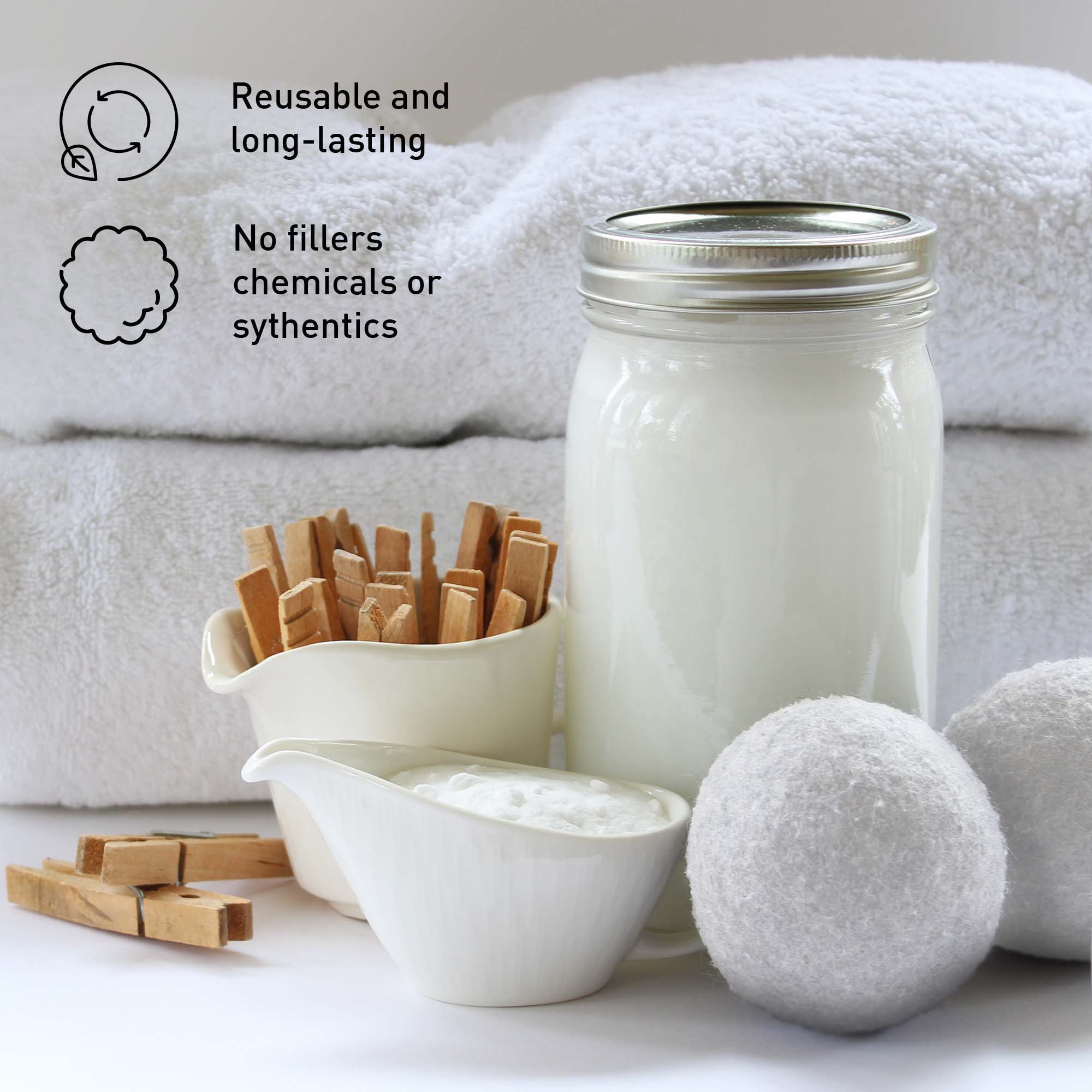 Pursonic Laundry Care Bundle – Wool Dryer Balls & Essential Oil Set - AuraLabs